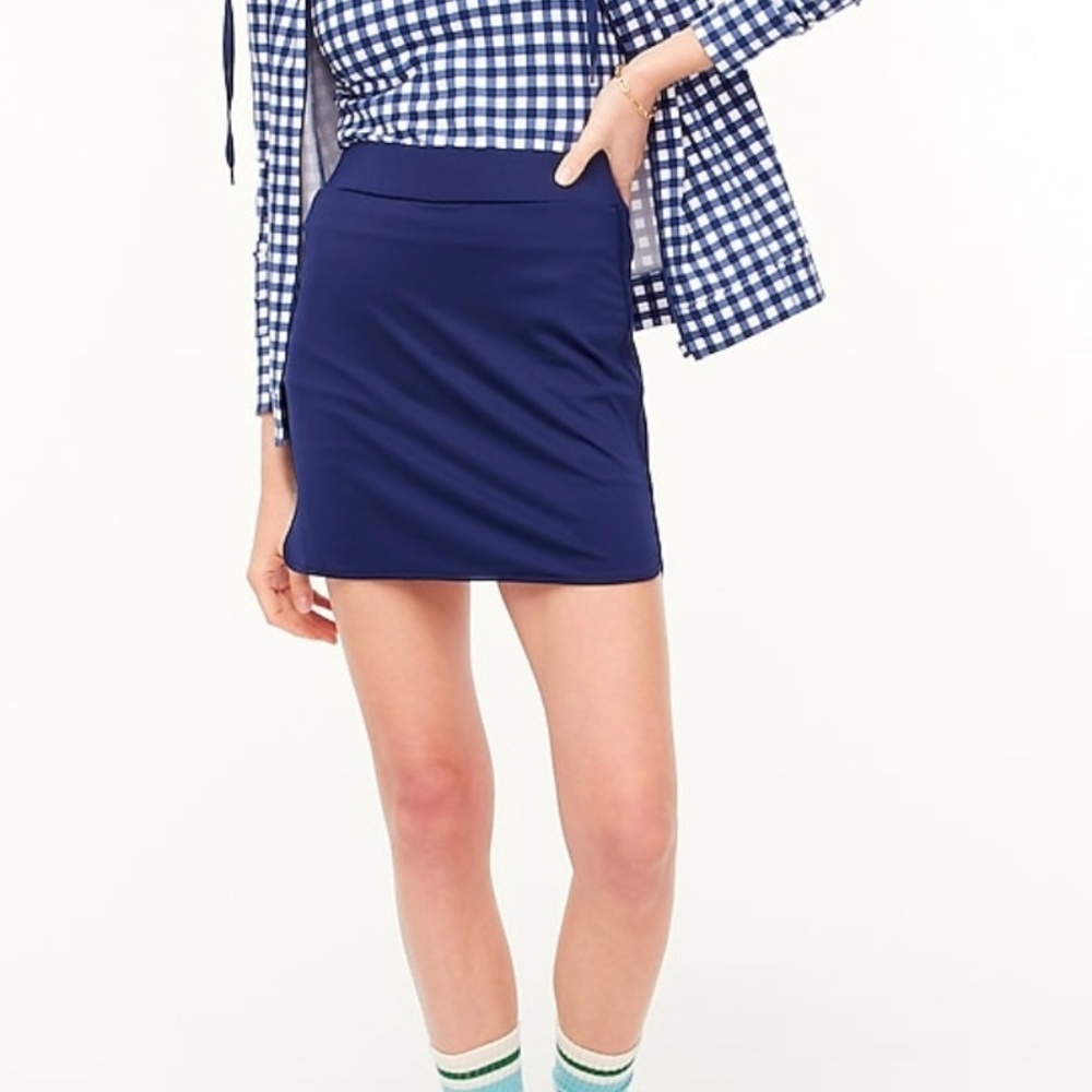 J CREW PICKLEBALL ACTIVE DRAWCORD FULL ZIP HOODIE AND SKORT